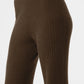 Cashmere High Rise Plush Waffle Pant — Espresso