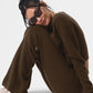 Cashmere High Rise Plush Waffle Pant — Espresso