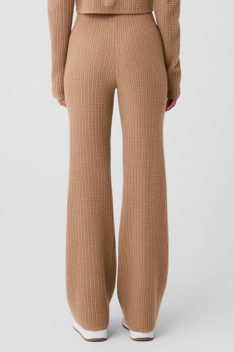 Cashmere High Rise Plush Waffle Pant — Toasted Almond