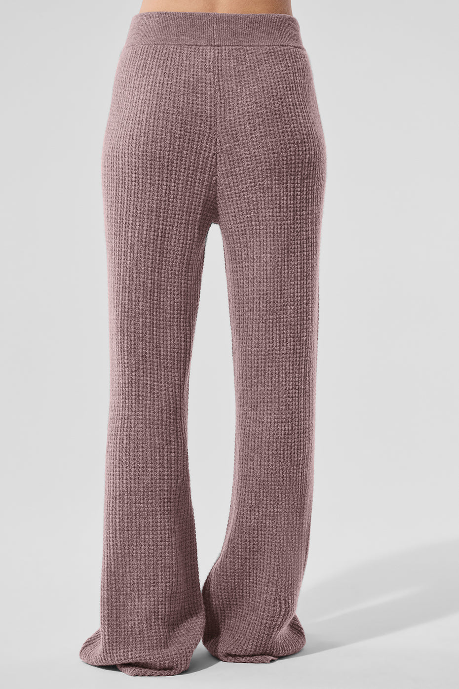 Cashmere High Rise Plush Waffle Pant — Mushroom Heather
