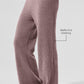 Cashmere High Rise Plush Waffle Pant — Mushroom Heather