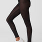 Airlift Mesh High Rise Track Star Leggings — Black