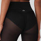 Airlift Mesh High Rise Track Star Leggings — Black