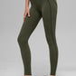 Airbrush High Rise Heart Throb Leggings — Green Olive/Black