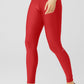 High Rise Airlift Leggings — Classic Red