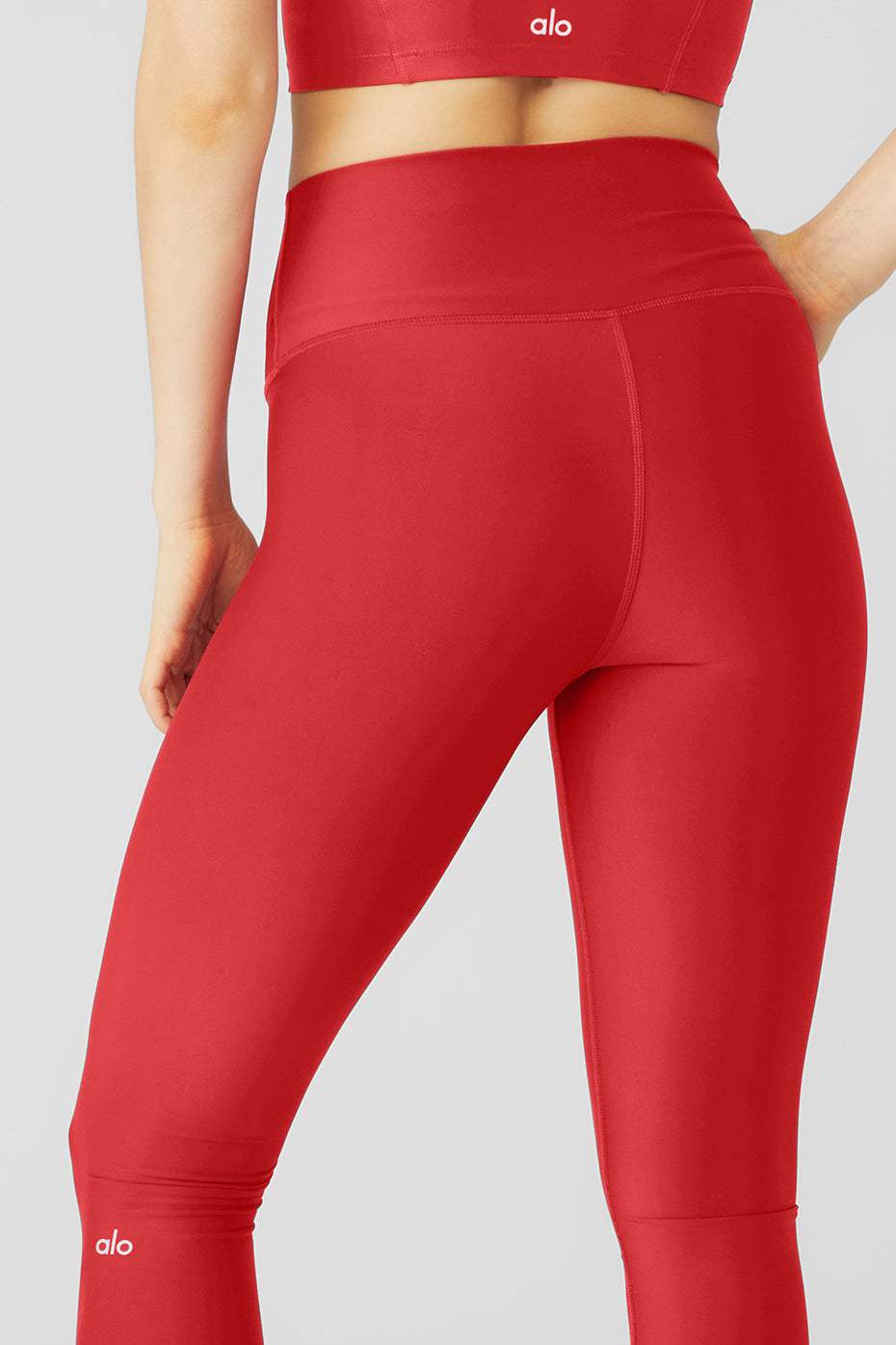 High Rise Airlift Leggings — Classic Red