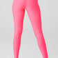 High Rise Airlift Leggings — Fluorescent Pink Coral