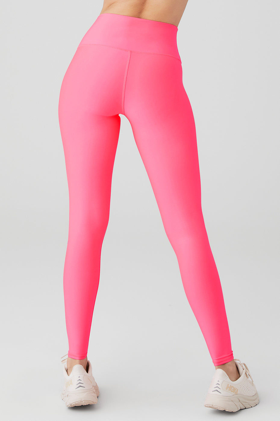 High Rise Airlift Leggings — Fluorescent Pink Coral