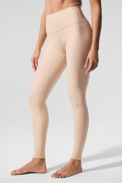 High Rise Airlift Leggings — Macadamia
