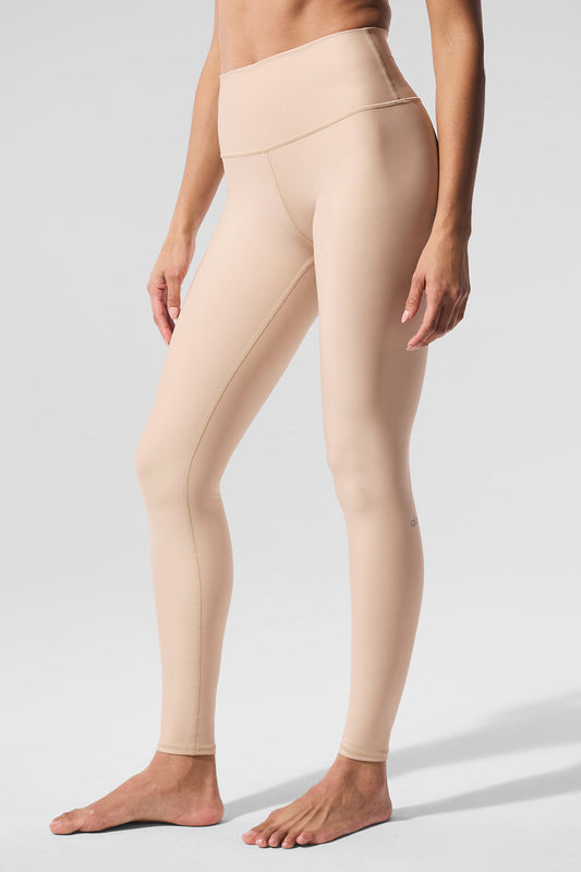 High Rise Airlift Leggings — Macadamia