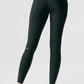 High Rise Airlift Leggings — Charcoal Green
