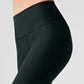 High Rise Airlift Leggings — Charcoal Green