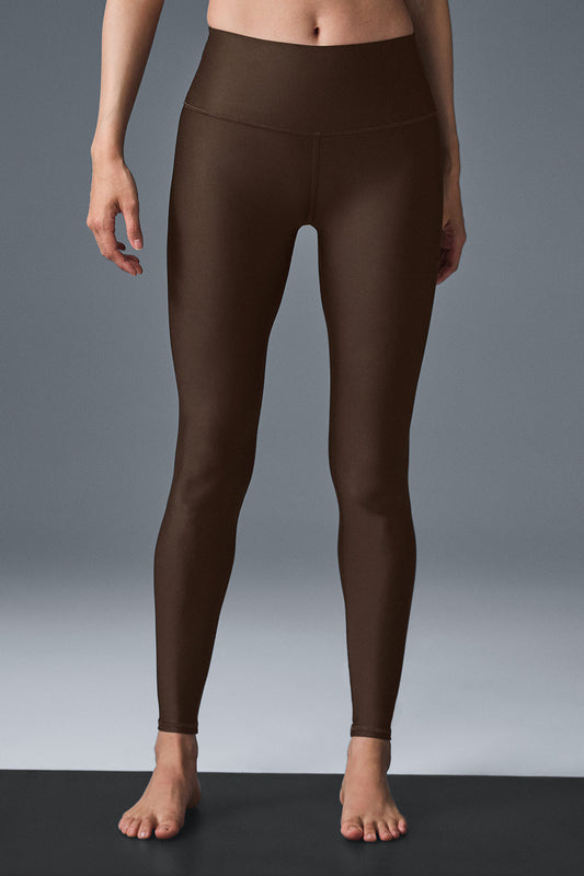 High Rise Airlift Leggings — Espresso