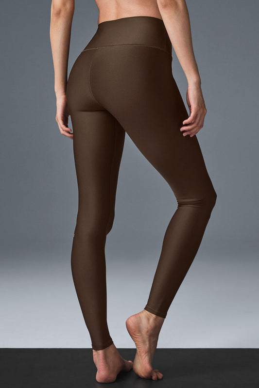 High Rise Airlift Leggings — Espresso