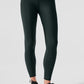7/8 High Rise Airlift Leggings — Charcoal Green
