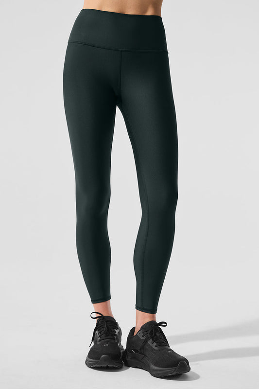 7/8 High Rise Airlift Leggings — Charcoal Green