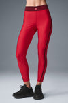 Airlift High Rise 7/8 Line Up Leggings — Bold Red