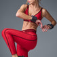Airlift High Rise 7/8 Line Up Leggings — Bold Red