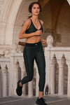 Airlift High Rise 7/8 Line Up Leggings — Charcoal Green