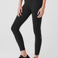 High Rise 7/8 Run It Back Leggings — Black