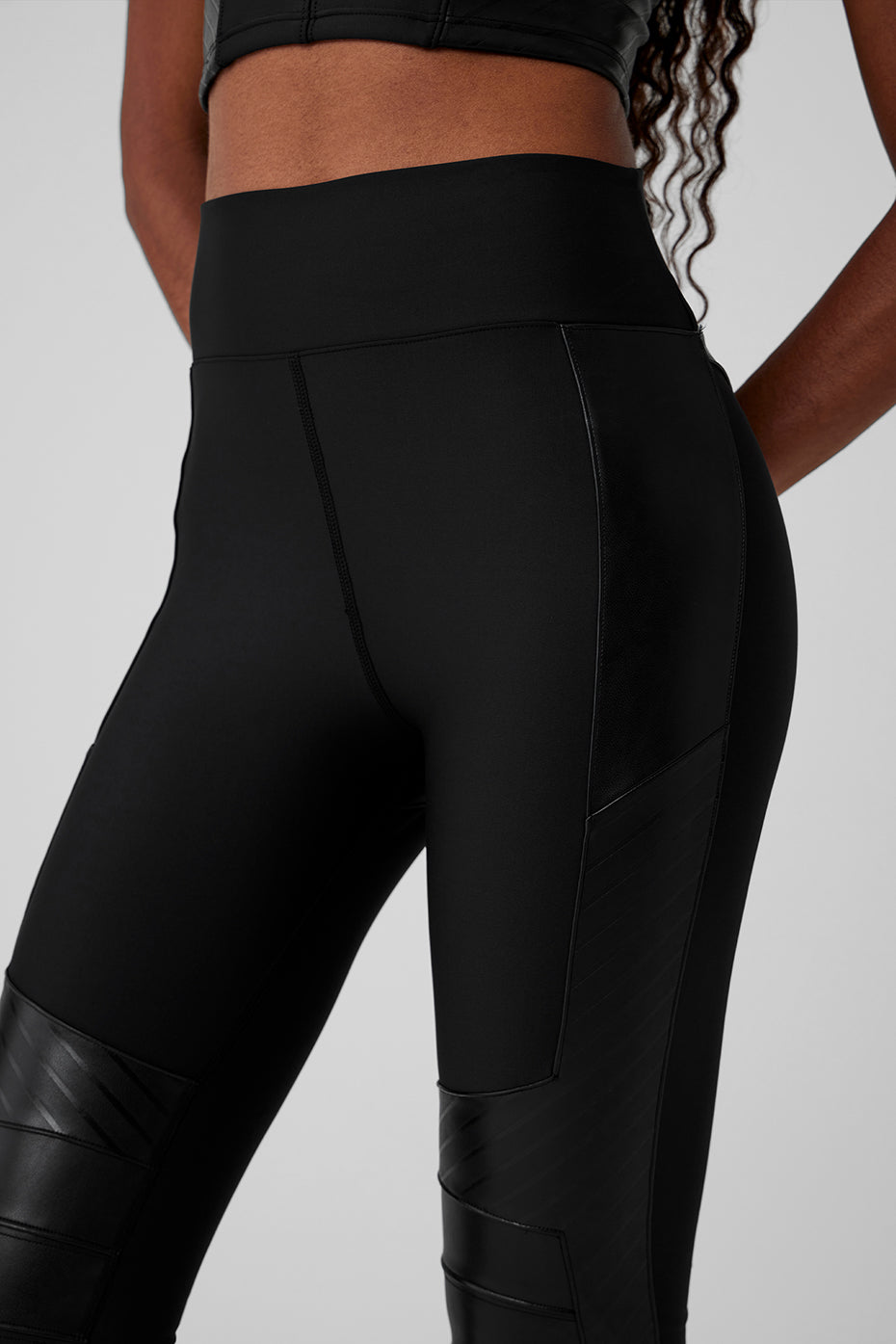 Airlift Winter Warm High Rise Supermoto Leggings — Black