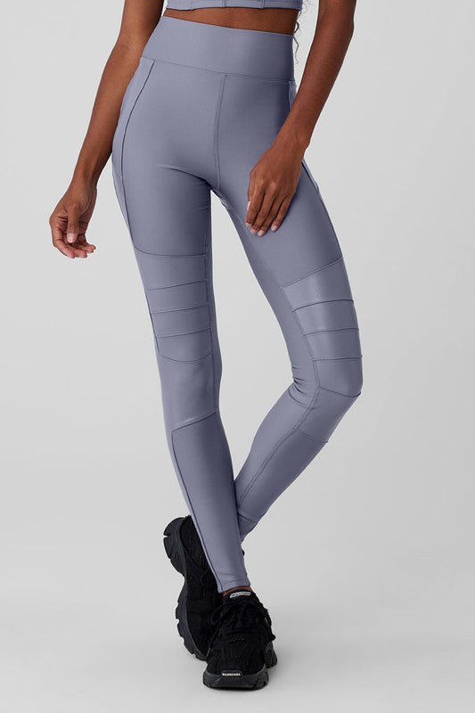 Airlift Winter Warm High Rise Supermoto Leggings — Fog