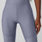 Airlift Winter Warm High Rise Supermoto Leggings — Fog