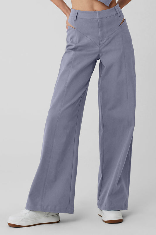 High Rise Risk Taker Trouser — Fog