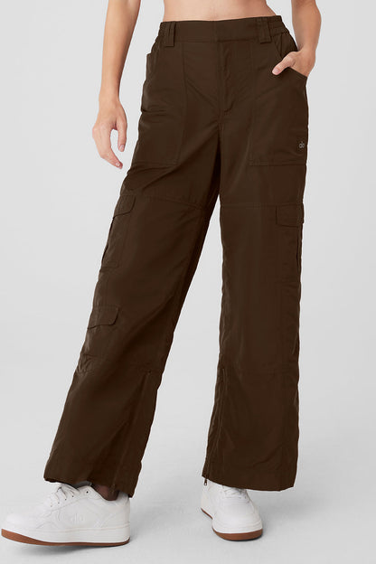 High Rise Ski — Moto Puffer Pant — Espresso