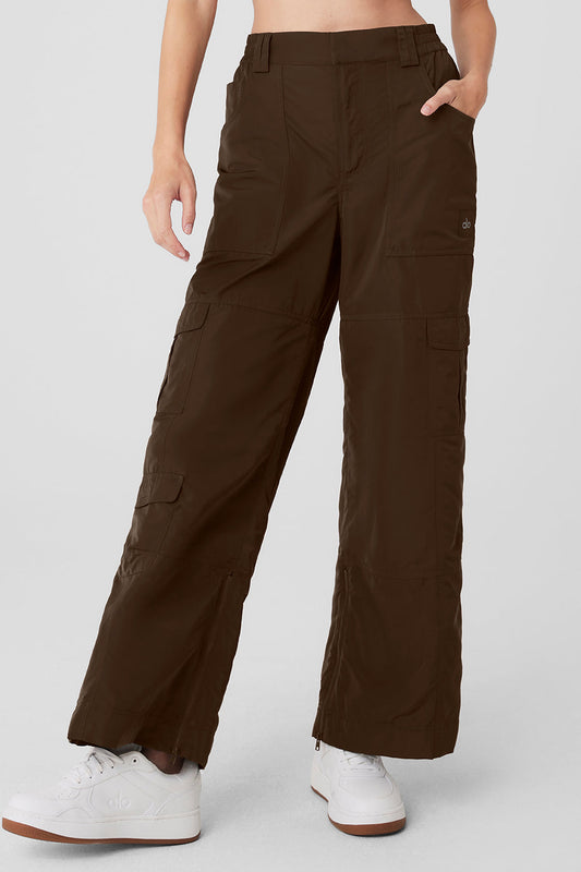 High Rise Ski — Moto Puffer Pant — Espresso