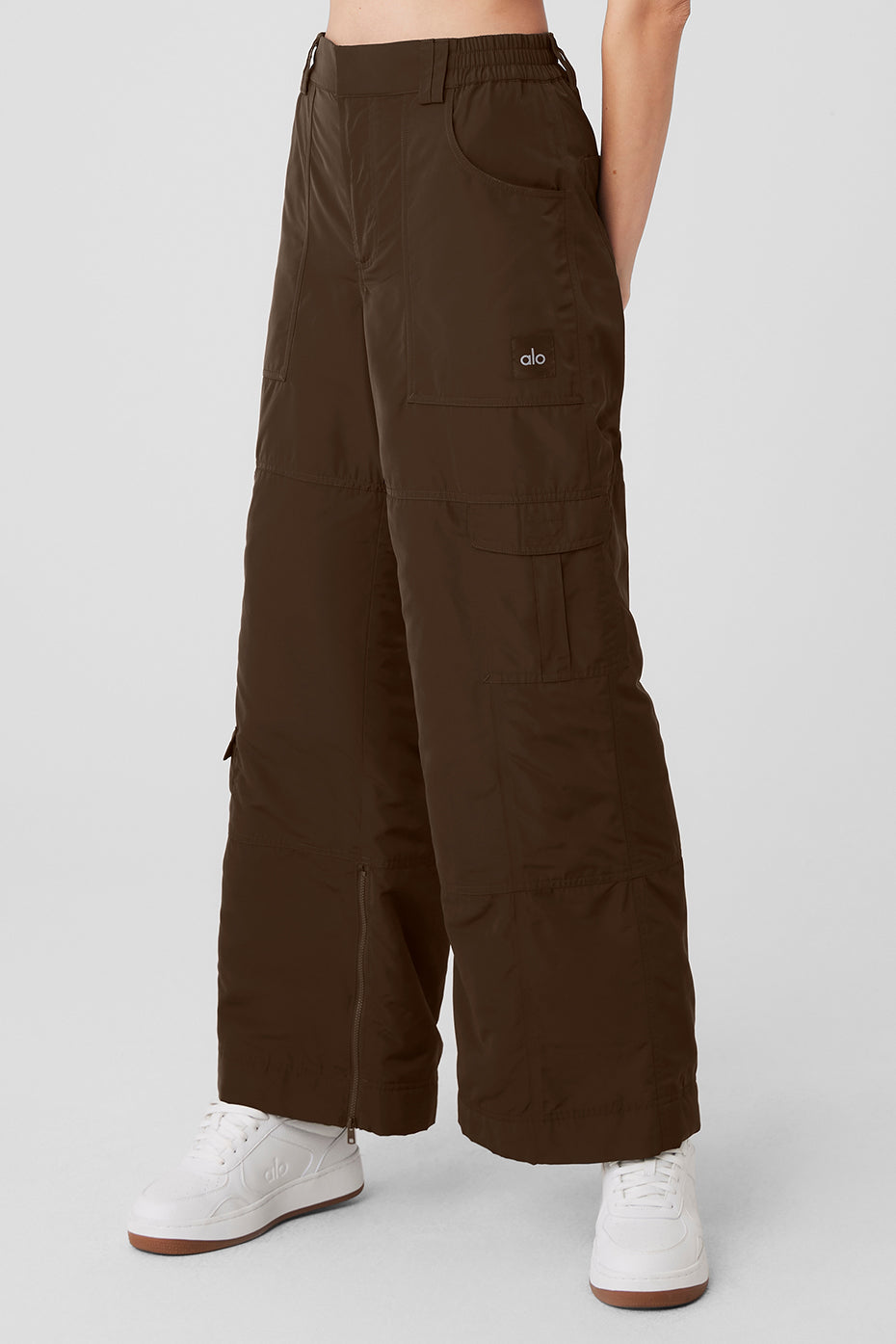 High Rise Ski — Moto Puffer Pant — Espresso