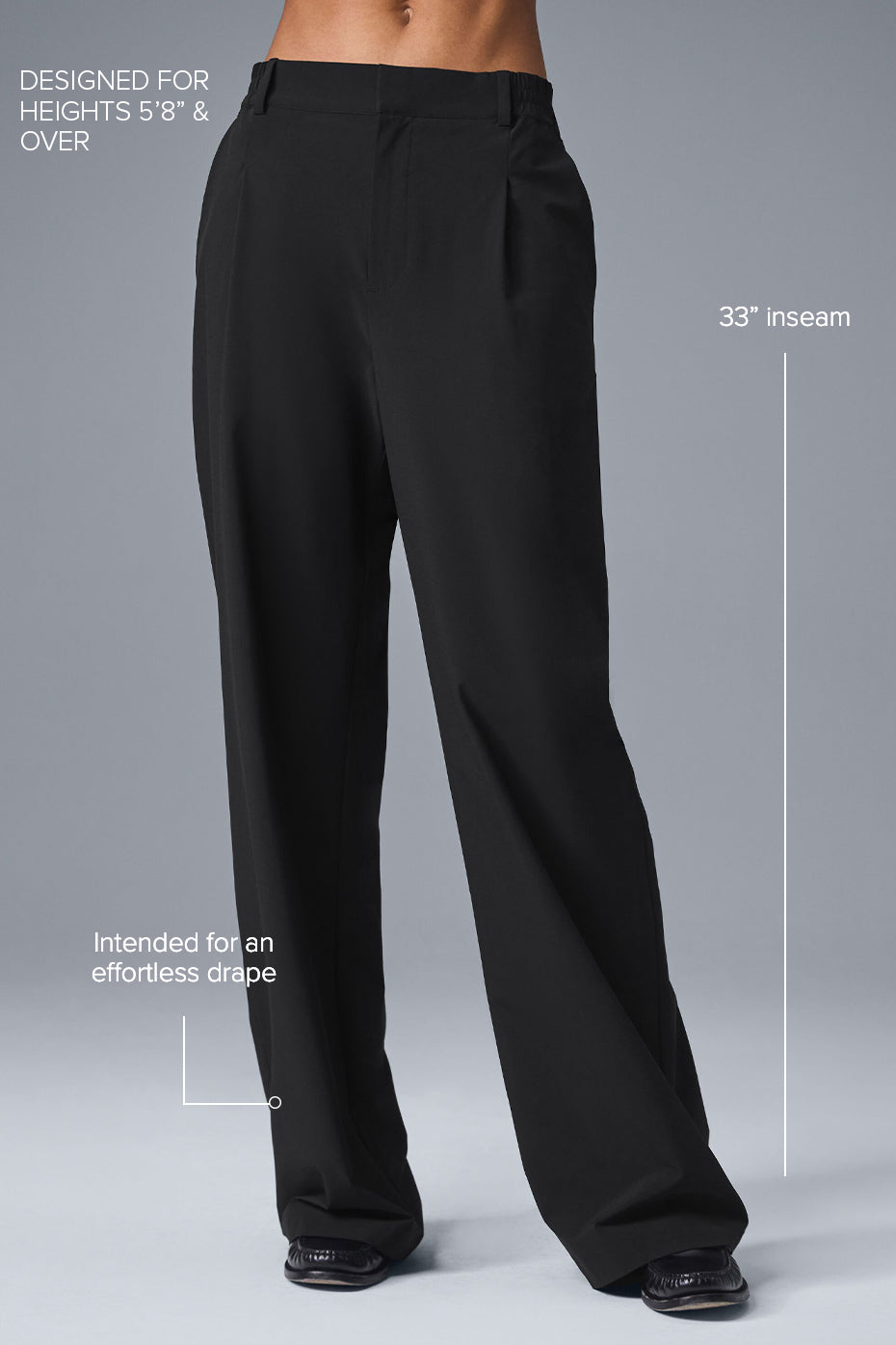 High Rise Pursuit Trouser (Long) — Black