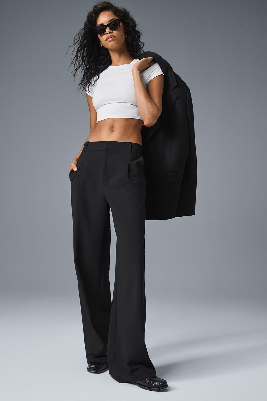 High Rise Pursuit Trouser (Long) — Black