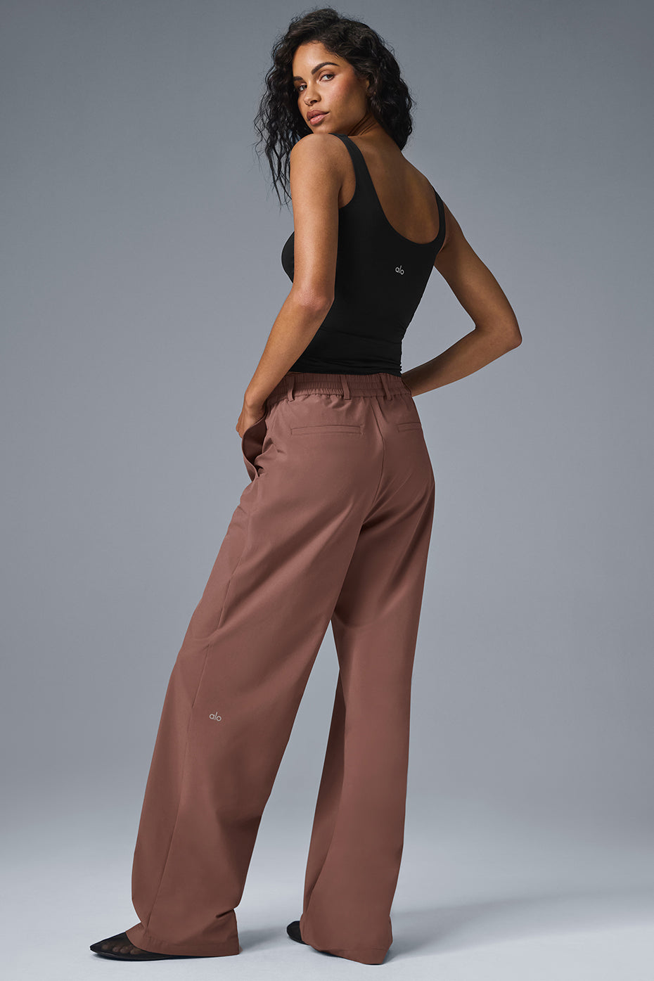 High Rise Pursuit Trouser (Long) — Chestnut