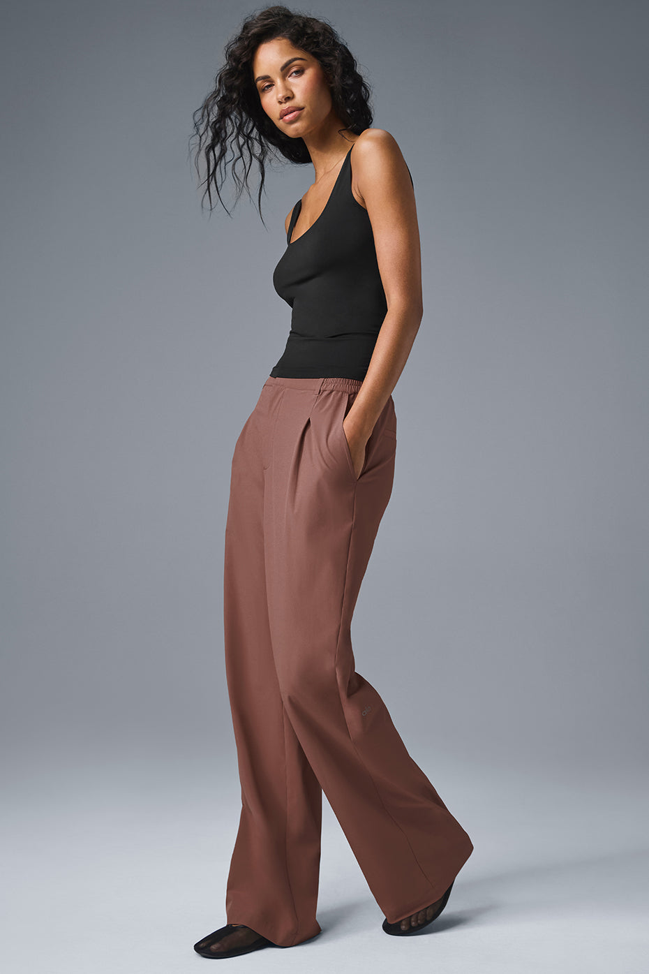 High Rise Pursuit Trouser (Long) — Chestnut