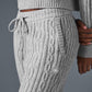 Cable Knit Winter Bliss Pant — Athletic Heather Grey