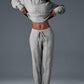 Cable Knit Winter Bliss Pant — Athletic Heather Grey