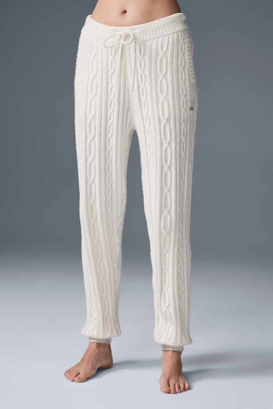 Cable Knit Winter Bliss Pant — Ivory