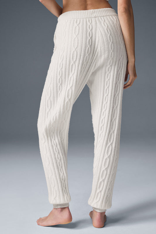 Cable Knit Winter Bliss Pant — Ivory