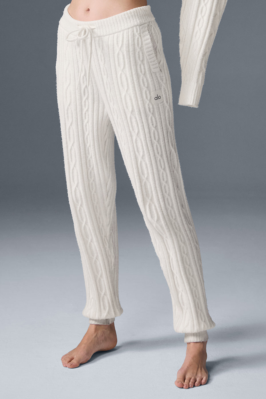 Cable Knit Winter Bliss Pant — Ivory