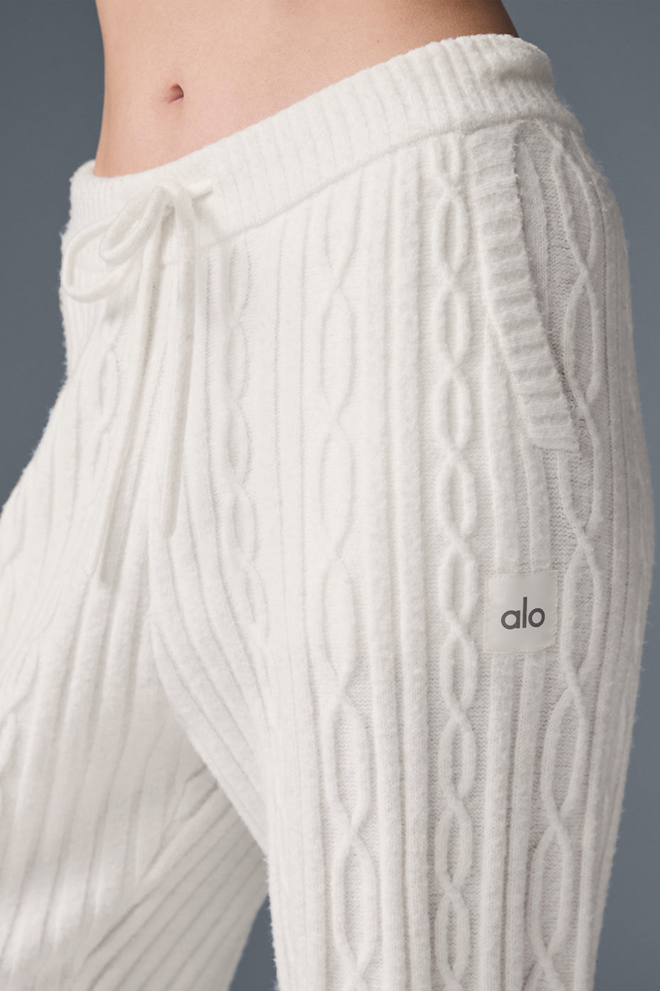 Cable Knit Winter Bliss Pant — Ivory