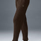 Cable Knit Winter Bliss Pant — Espresso
