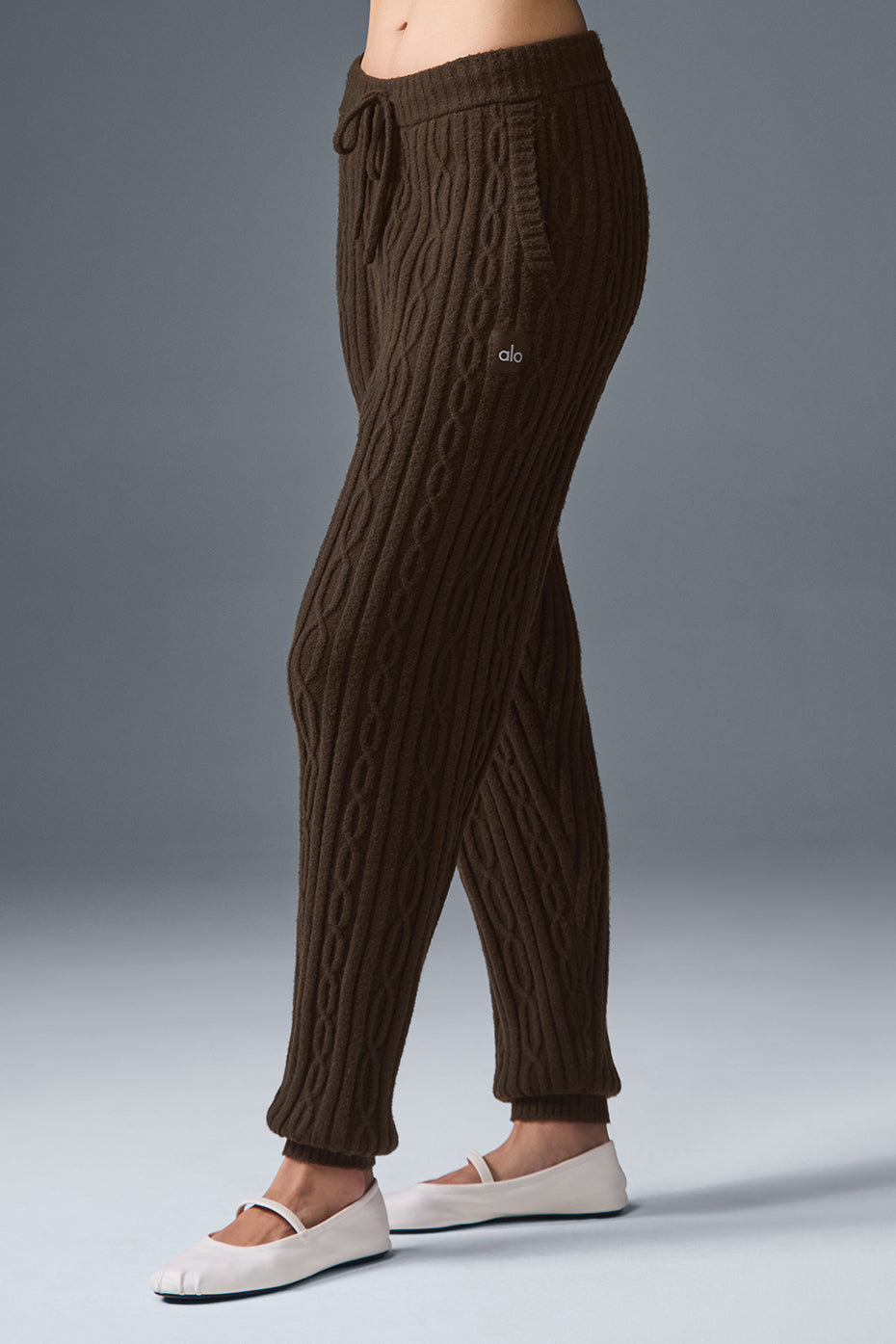 Cable Knit Winter Bliss Pant — Espresso