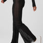 Mesh High Rise Flicker Pant — Black