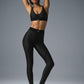 Airlift Mesh Line Up High Rise Leggings — Black