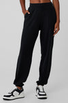 Waffle Weekend Escape Jogger — Black