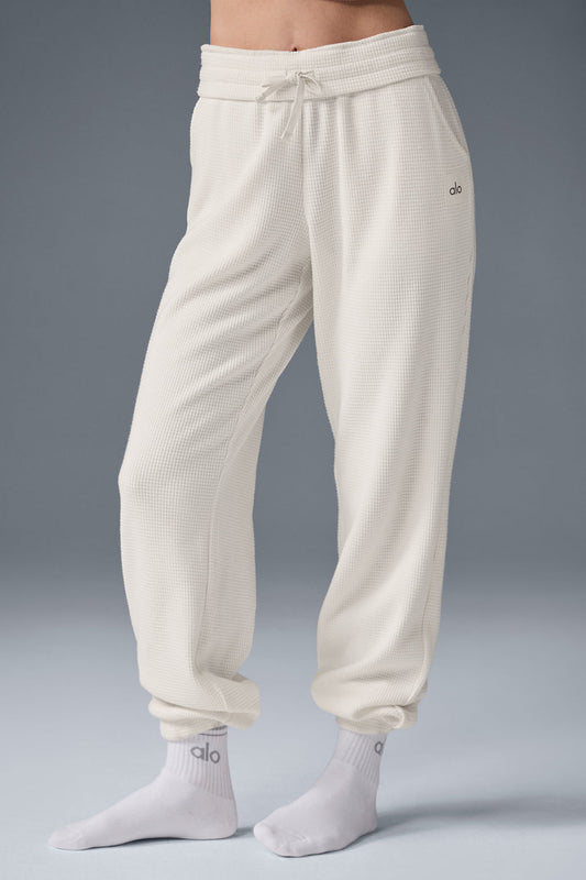 Waffle Weekend Escape Jogger — Ivory