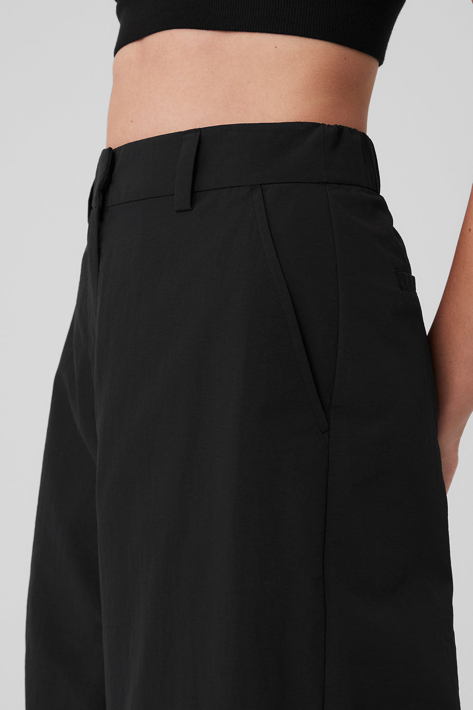 High Rise Street Smart Trouser — Black