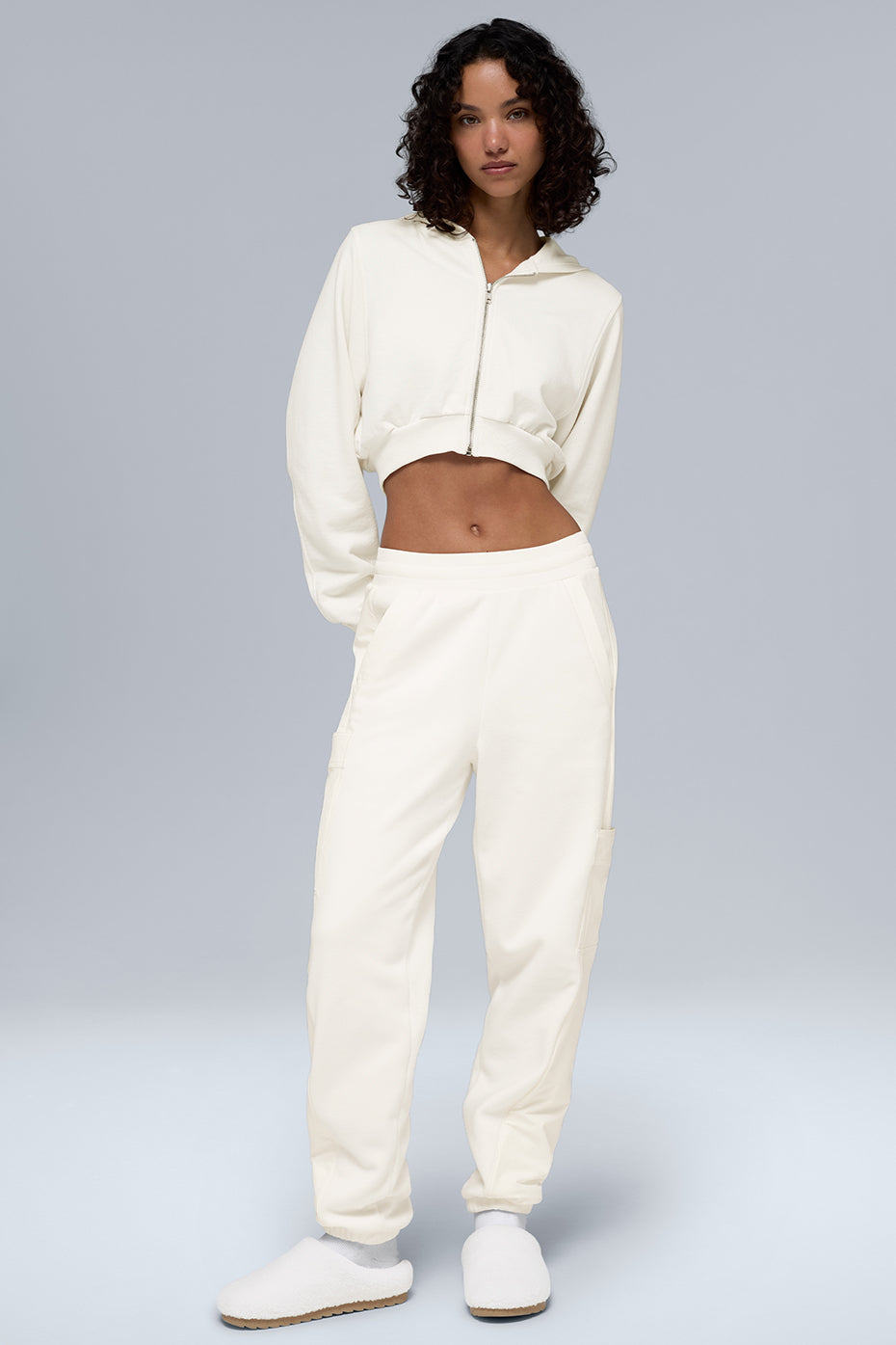 Polar Fleece Wintry Mix Pant — Ivory