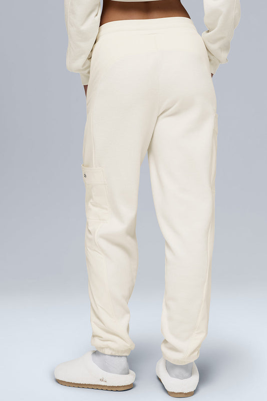 Polar Fleece Wintry Mix Pant — Ivory
